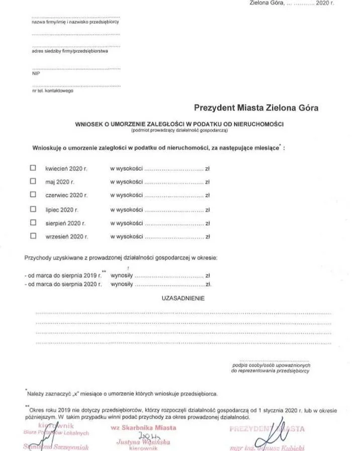 Procedura umorzenia podatku