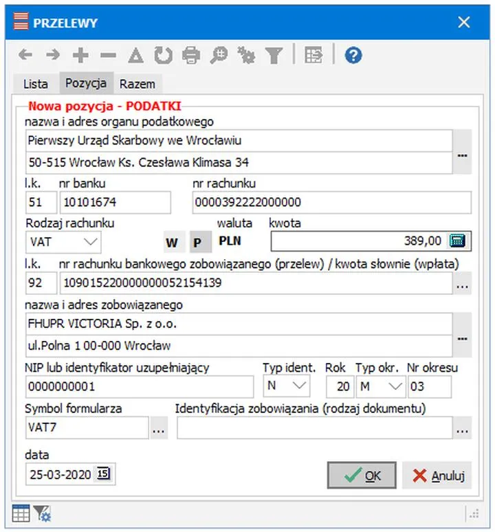 Przewodnik krok po kroku przelew bankowy