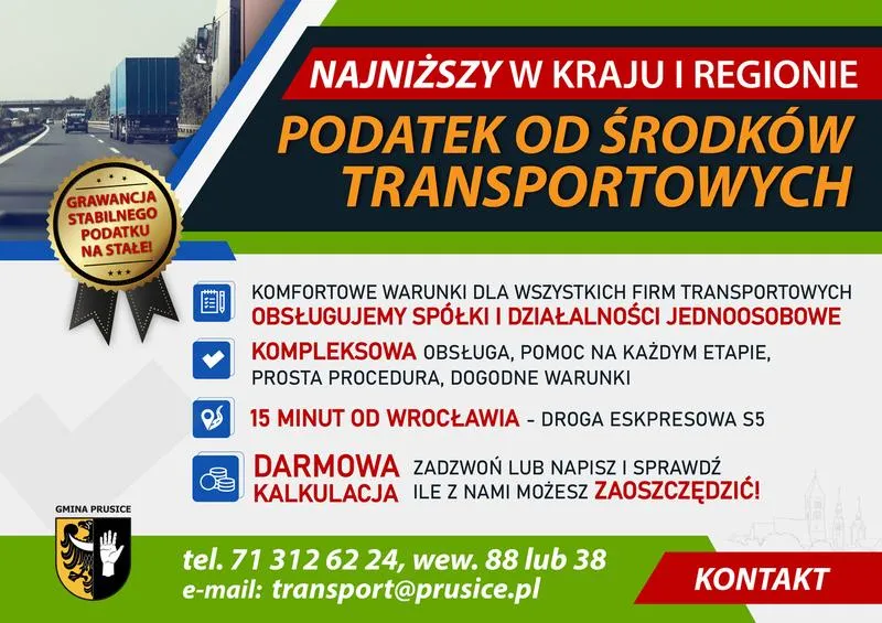 Stawki podatku transportowego