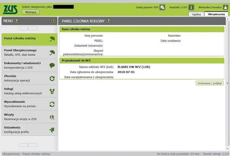 Ubezpieczenie zdrowotne ZUS