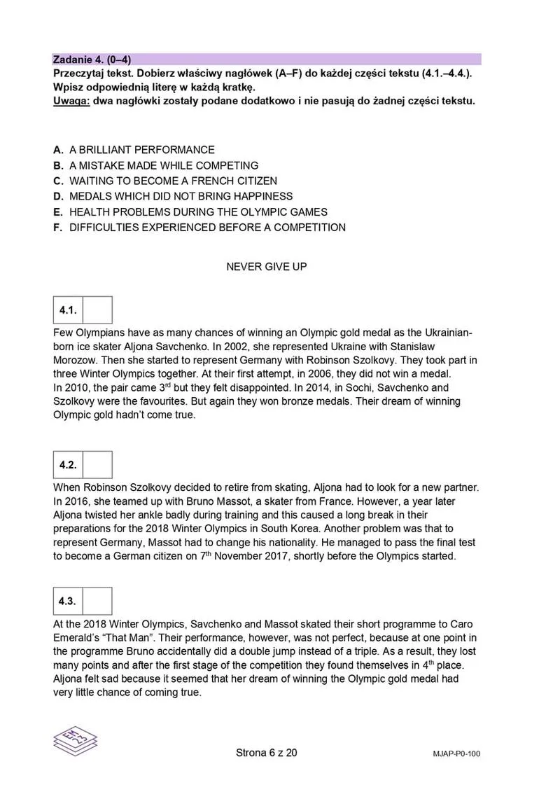 Wymagania i typy tekstów