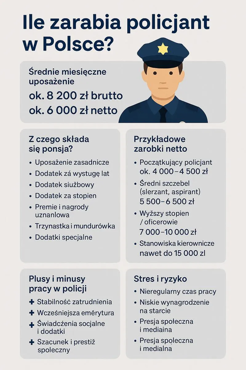 Wynagrodzenia policjantów w Polsce